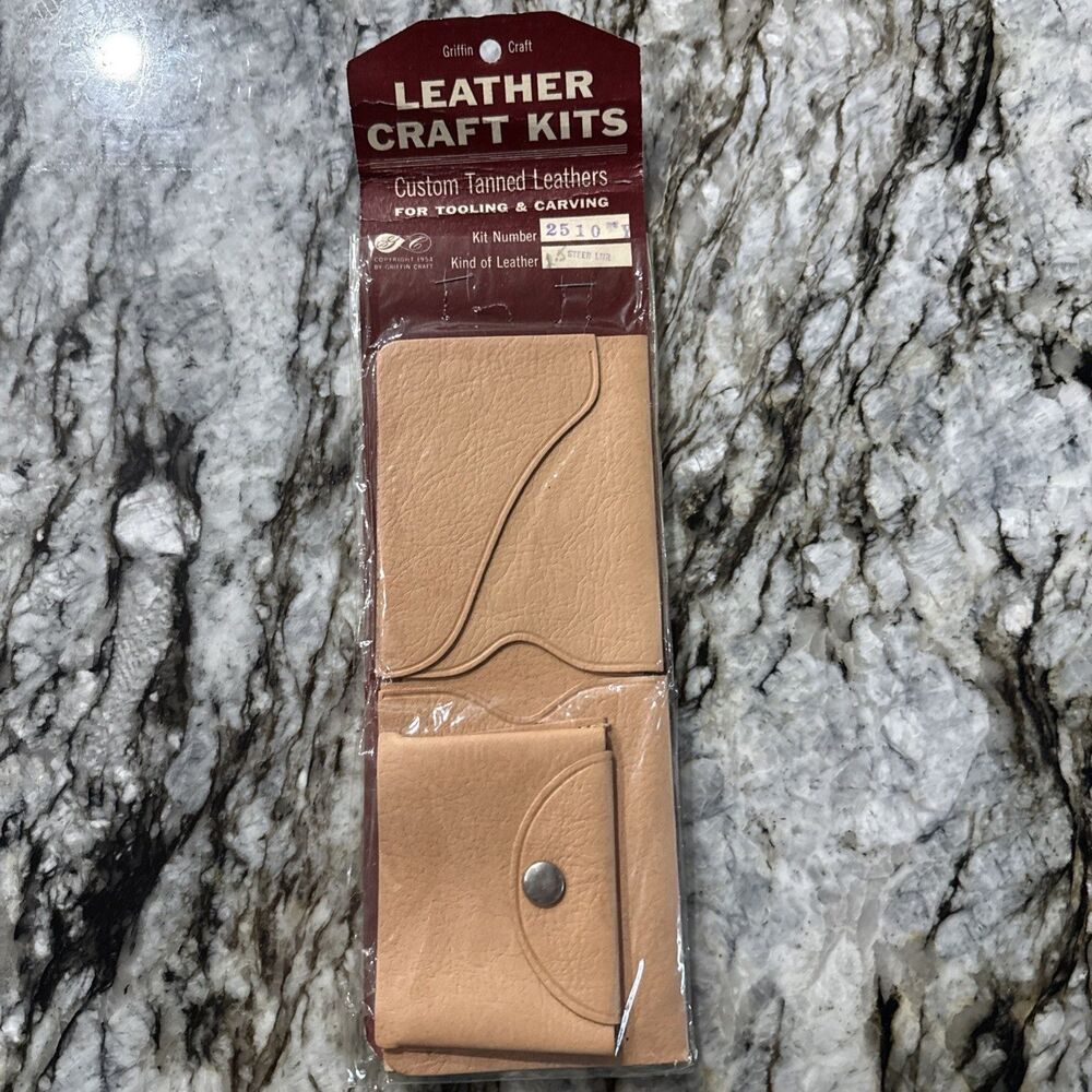 NOS Vintage Griffin Craft Leather Billfold Wallet Insert #2510